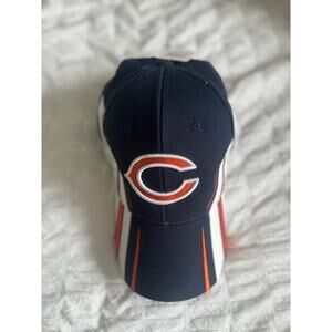 NWT Vintage Chicago Bears Hat Cap One Size Reebok Black Y2K Flex Adjustable